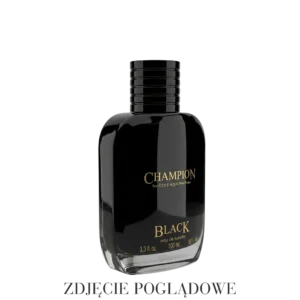 Perfumy męskie Champion Black Cote Azur – woda perfumowana 100 ml w charakterystycznym czarnym flakonie
