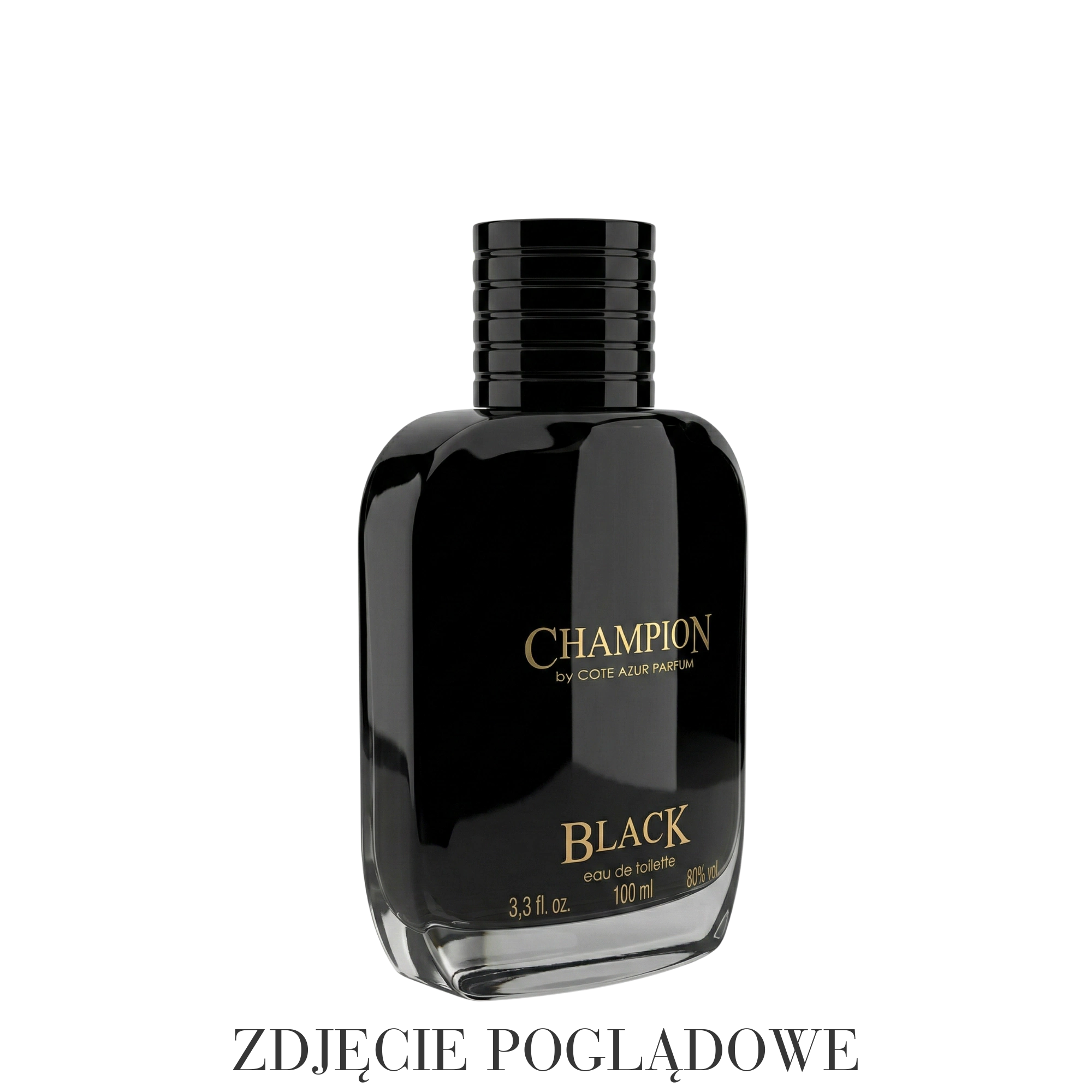 Perfumy męskie Champion Black Cote Azur – woda perfumowana 100 ml w charakterystycznym czarnym flakonie