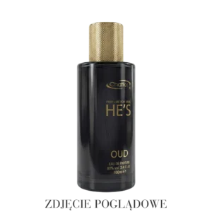 Perfumy męskie He's oud Chatler – woda perfumowana 100 ml w eleganckim, ciemnym flakonie